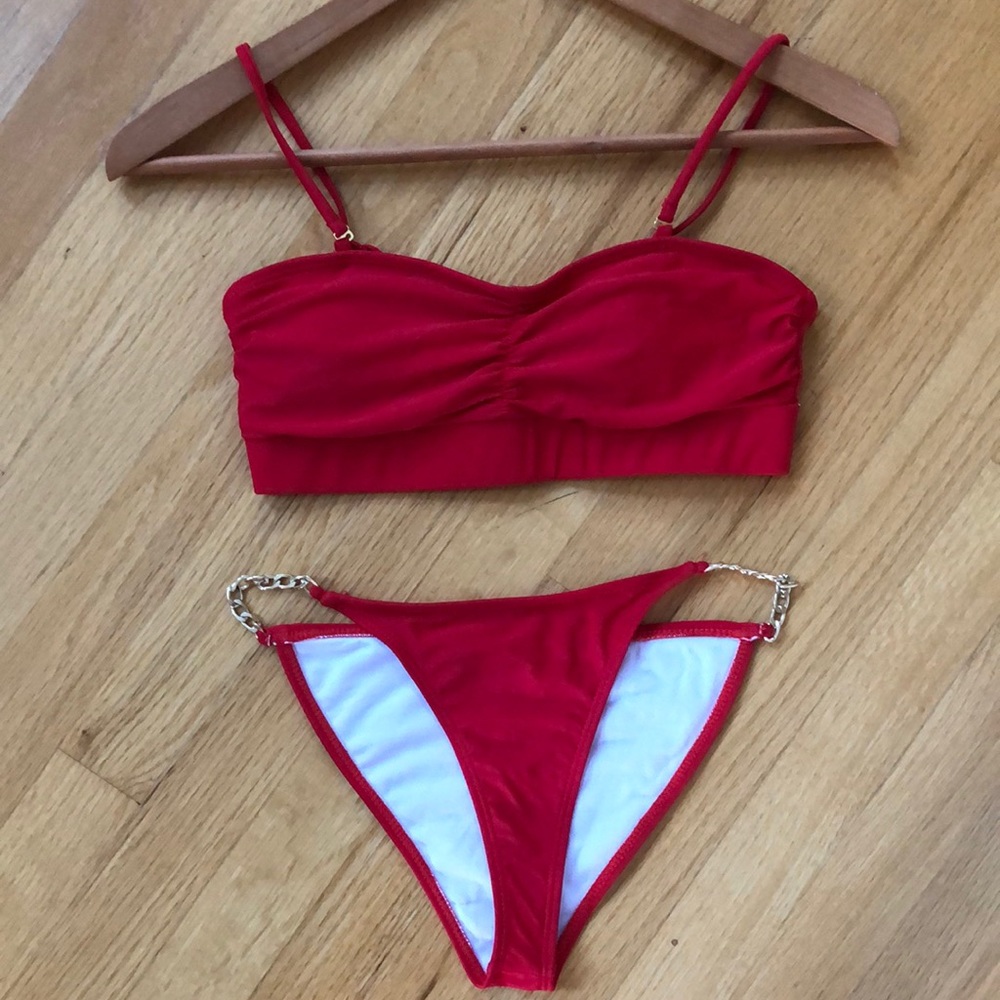 Shein Red Bikini Swim Set
